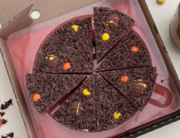 Peanut butter 7" Chocolate Pizza